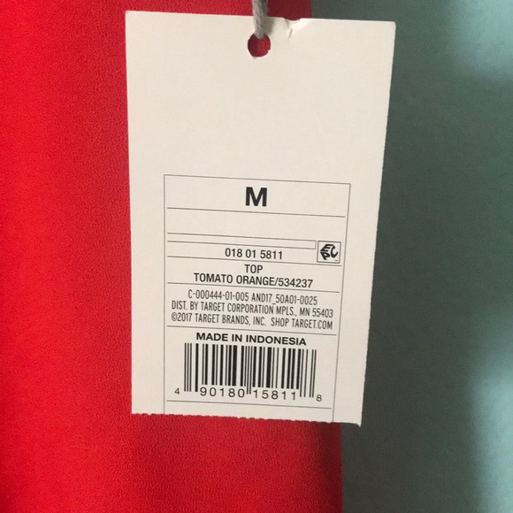 NWT Med A New Day by Target Red Sleeveless Blouse - Picture 5 of 5